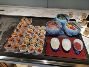 ダイワロイヤルホテルグランデ京都のラウンジ　料理