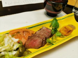 日の春旅館の夕食