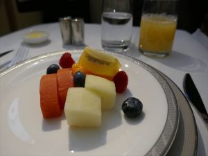 シンガポール航空スイートクラスの機内食