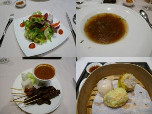 シンガポール空港のプライベートルーム　食事