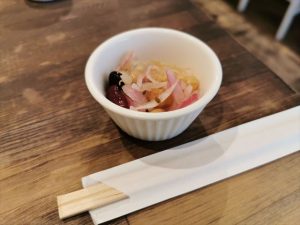 燻製カレーの付け合わせ