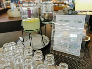鳥羽グランドホテルのウエルカムドリンク